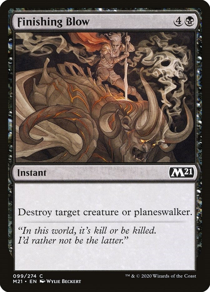 Image for Finishing Blow (Core Set 2021) (99) - Magic: The Gathering