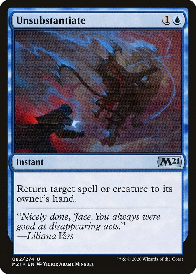 Image for Unsubstantiate (Core Set 2021) (82) - Magic: The Gathering