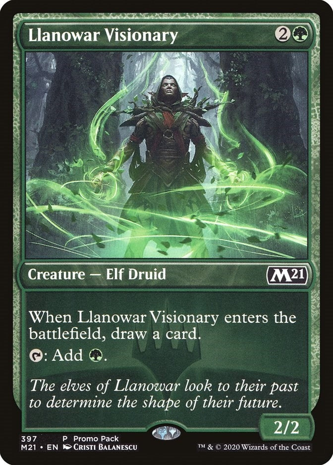 Image for Llanowar Visionary (Promo Pack: Core Set 2021) (397) - Magic: The Gathering