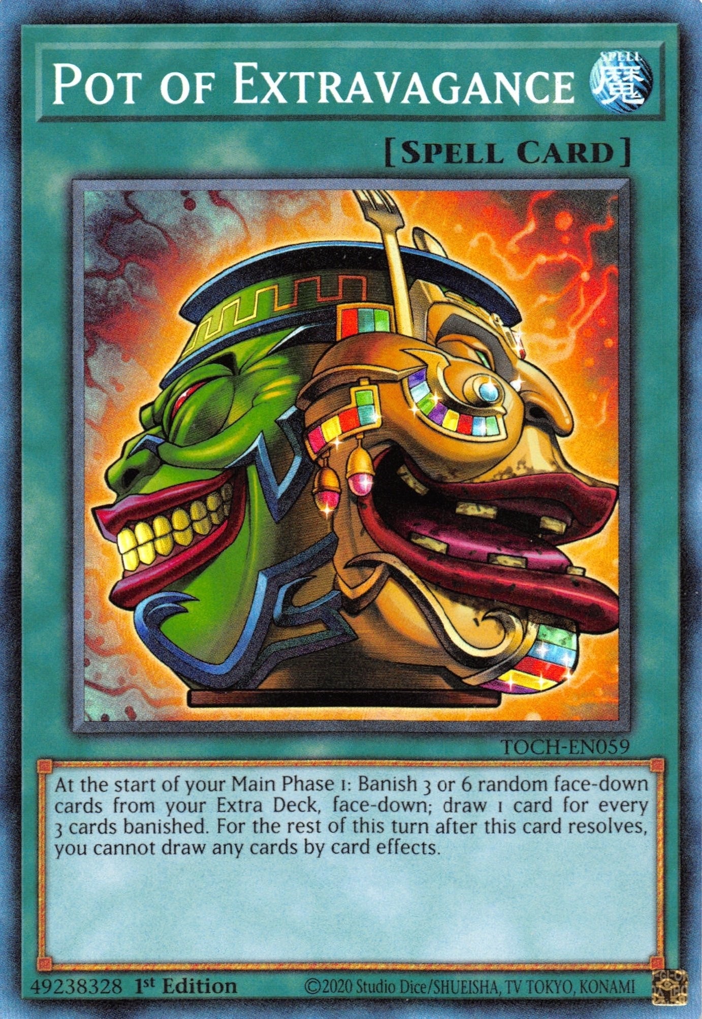 Image for Pot of Extravagance (CR) (Toon Chaos) (TOCH-EN059) - YuGiOh