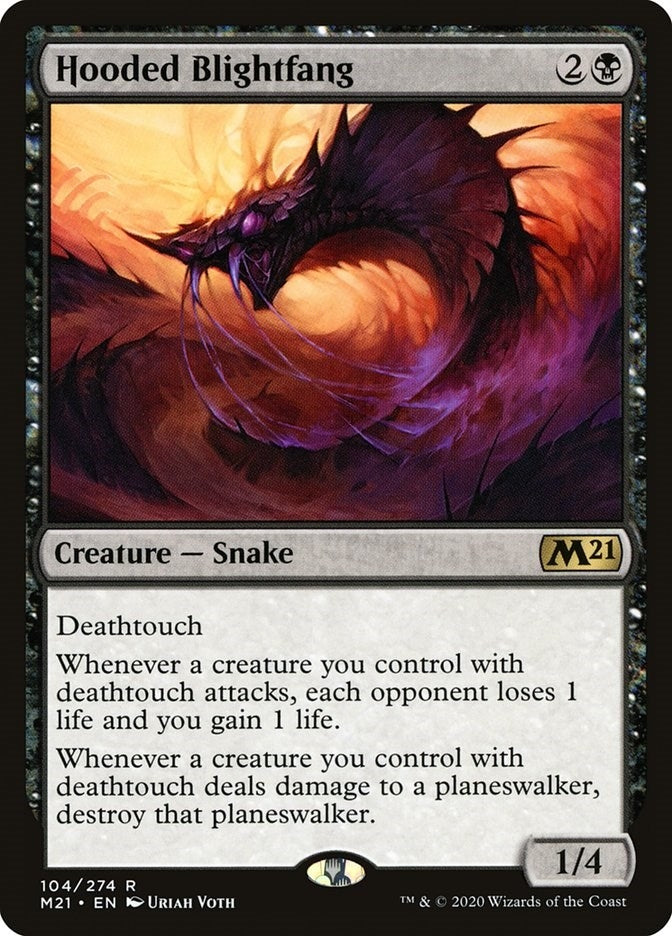 Image for Hooded Blightfang (Core Set 2021) (104) - Magic: The Gathering