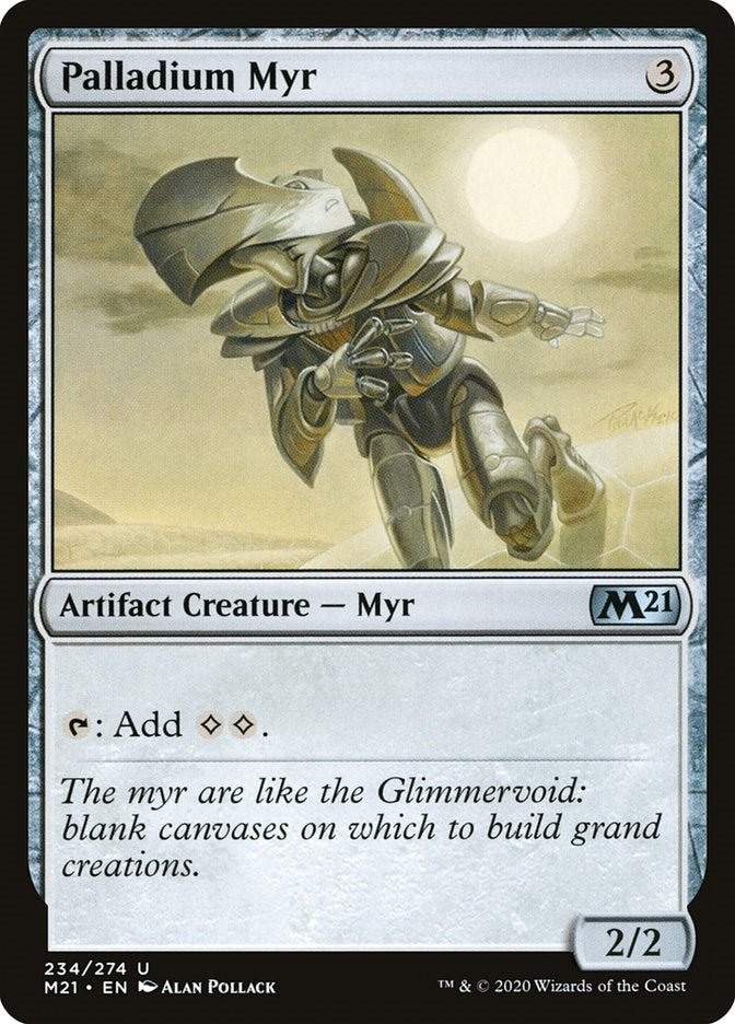 Image for Palladium Myr (Core Set 2021) (234) - Magic: The Gathering