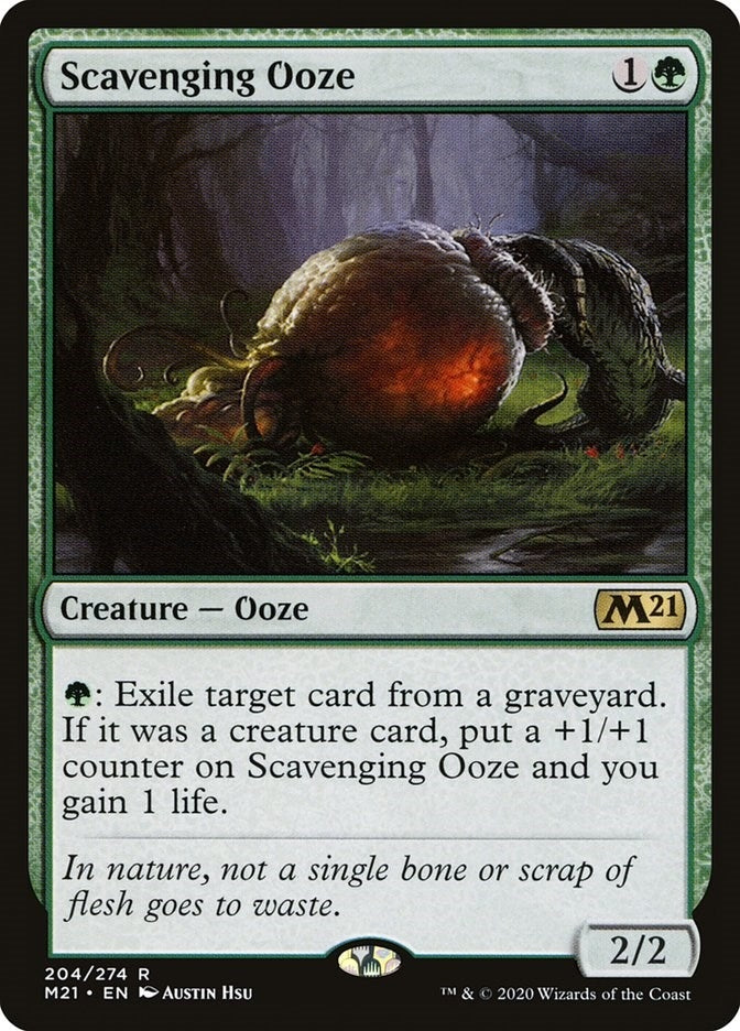Image for Scavenging Ooze (Core Set 2021) (204) - Magic: The Gathering