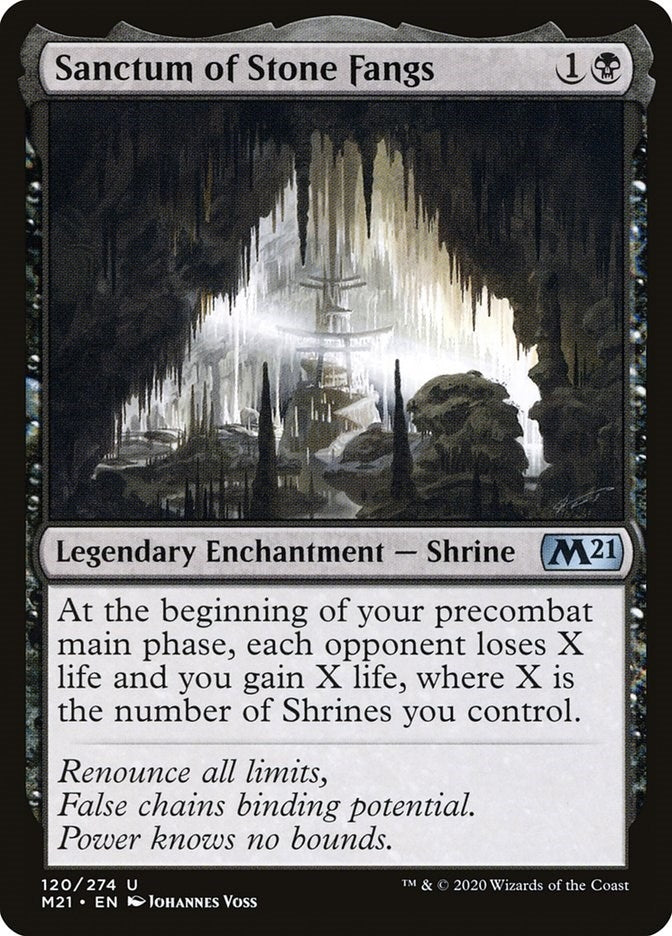 Image for Sanctum of Stone Fangs (Core Set 2021) (120) - Magic: The Gathering