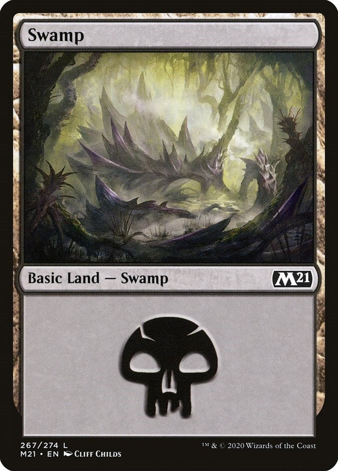 Image for Swamp (267) (Core Set 2021) (267) - Magic: The Gathering