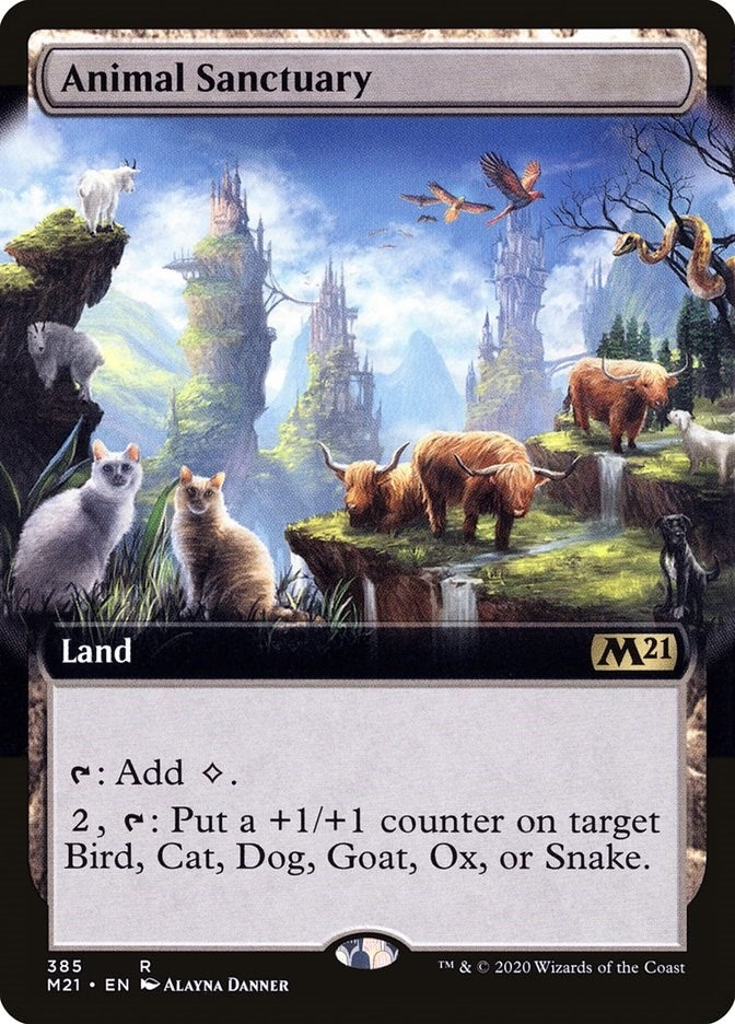 Image for Animal Sanctuary (Extended Art) (Core Set 2021) (385) - Magic: The Gathering