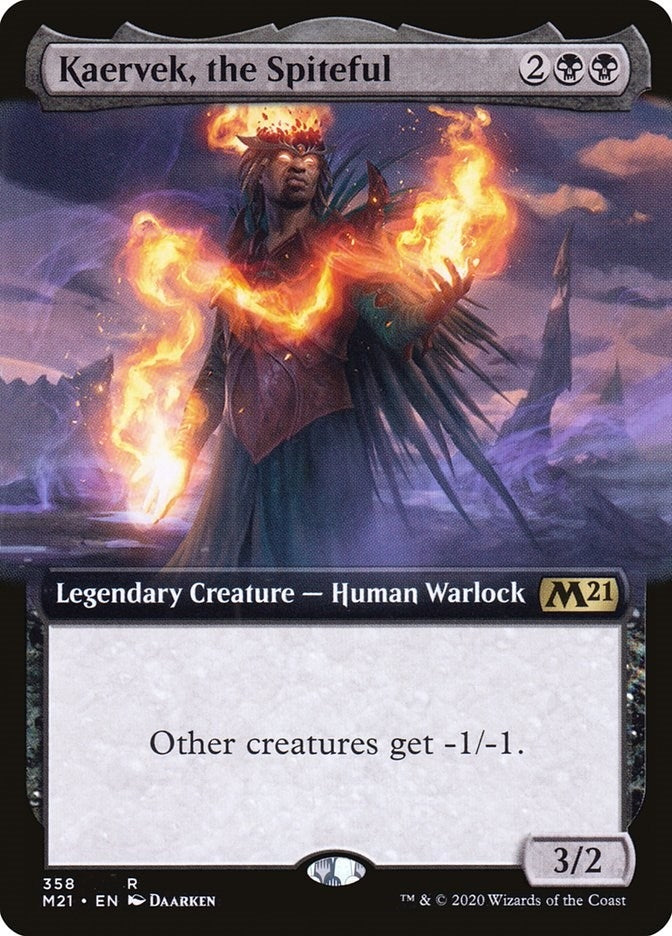 Image for Kaervek, the Spiteful (Extended Art) (Core Set 2021) (358) - Magic: The Gathering