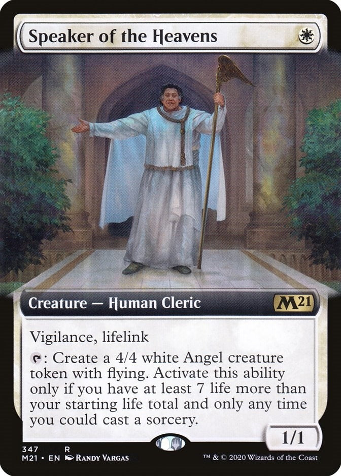 Image for Speaker of the Heavens (Extended Art) (Core Set 2021) (347) - Magic: The Gathering