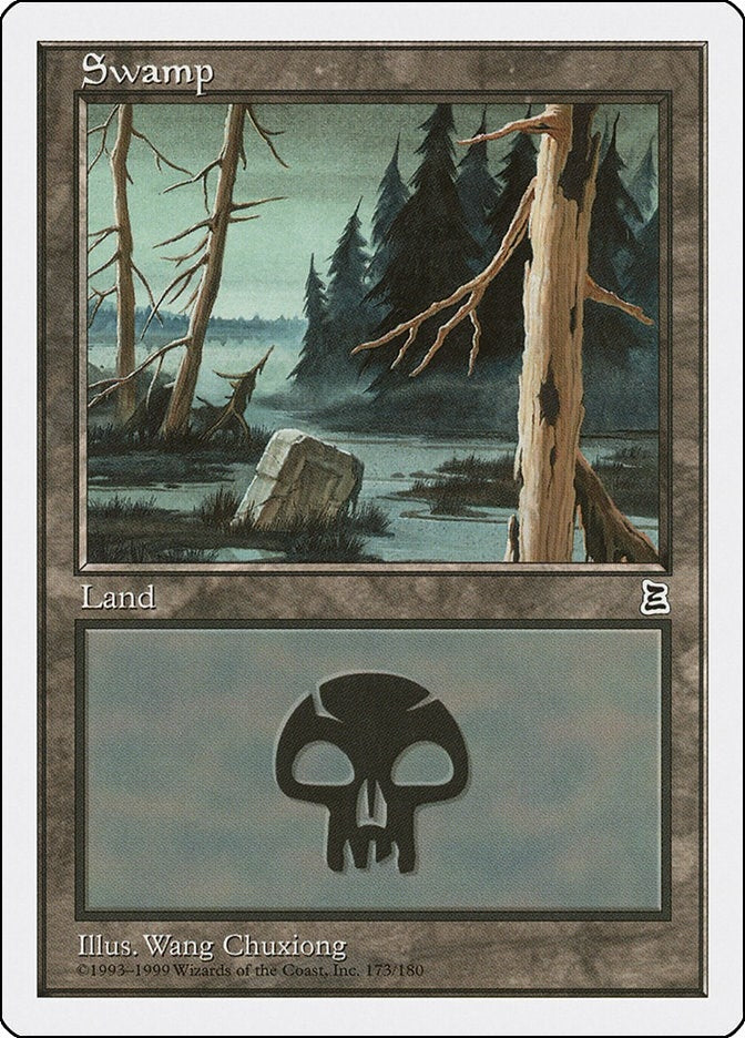 Image for Swamp (173) (Portal Three Kingdoms) (173) - Magic: The Gathering