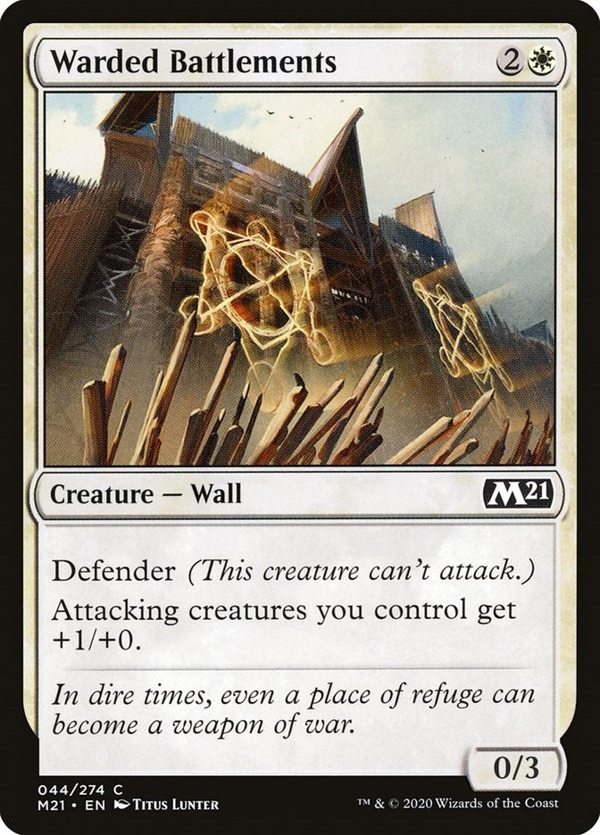 Image for Warded Battlements (Core Set 2021) (44) - Magic: The Gathering