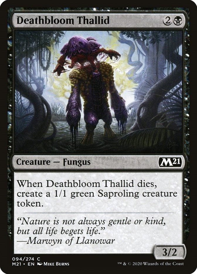 Image for Deathbloom Thallid (Core Set 2021) (94) - Magic: The Gathering