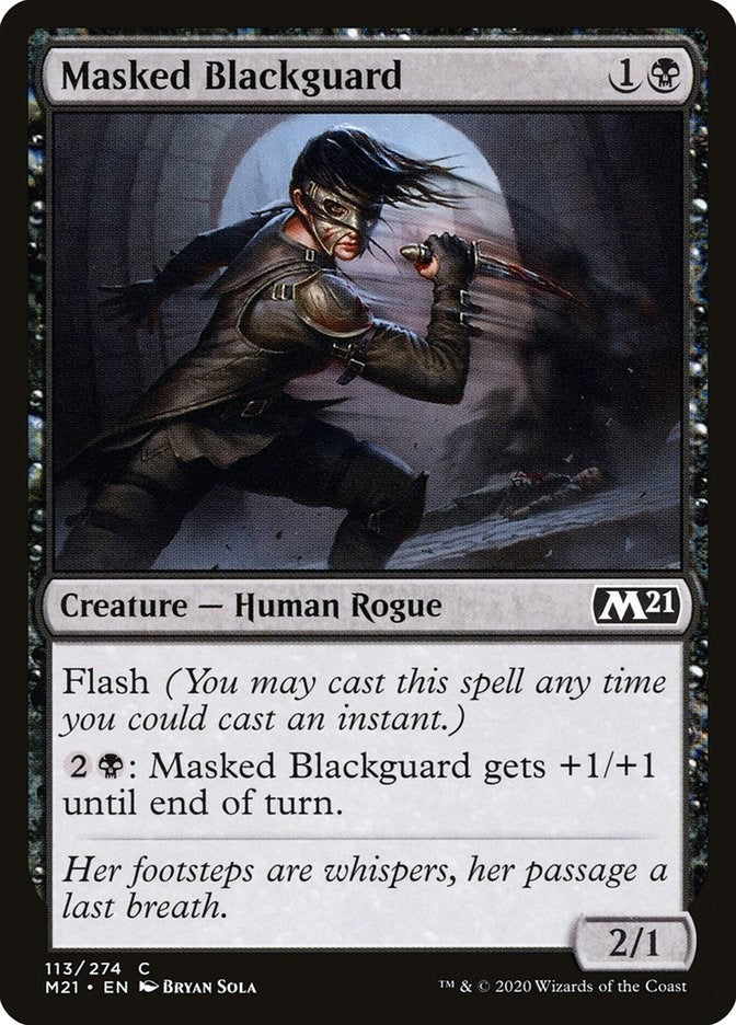 Image for Masked Blackguard (Core Set 2021) (113) - Magic: The Gathering
