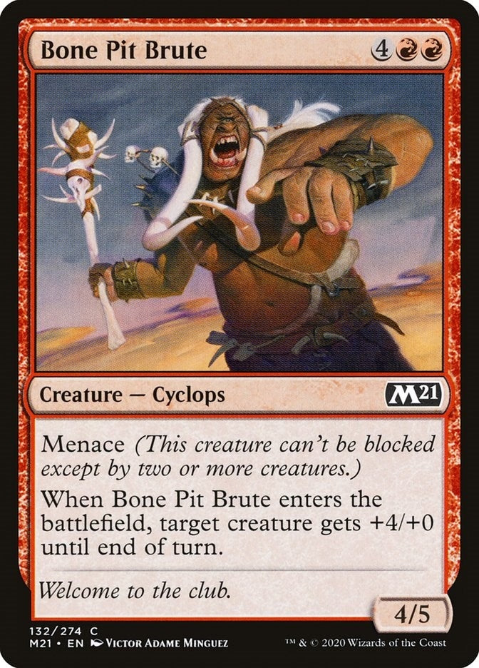 Image for Bone Pit Brute (Core Set 2021) (132) - Magic: The Gathering