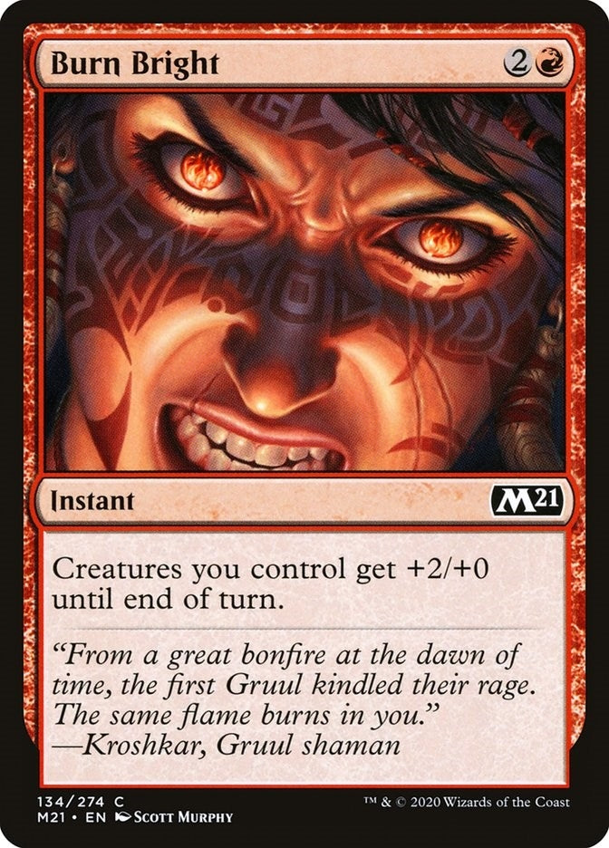 Image for Burn Bright (Core Set 2021) (134) - Magic: The Gathering