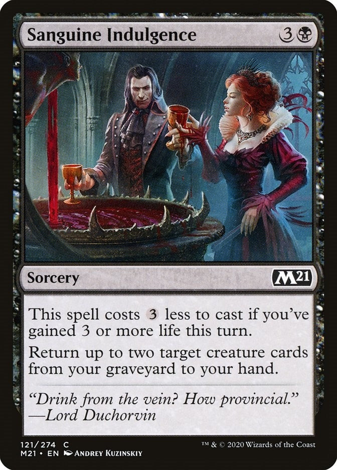 Image for Sanguine Indulgence (Core Set 2021) (121) - Magic: The Gathering