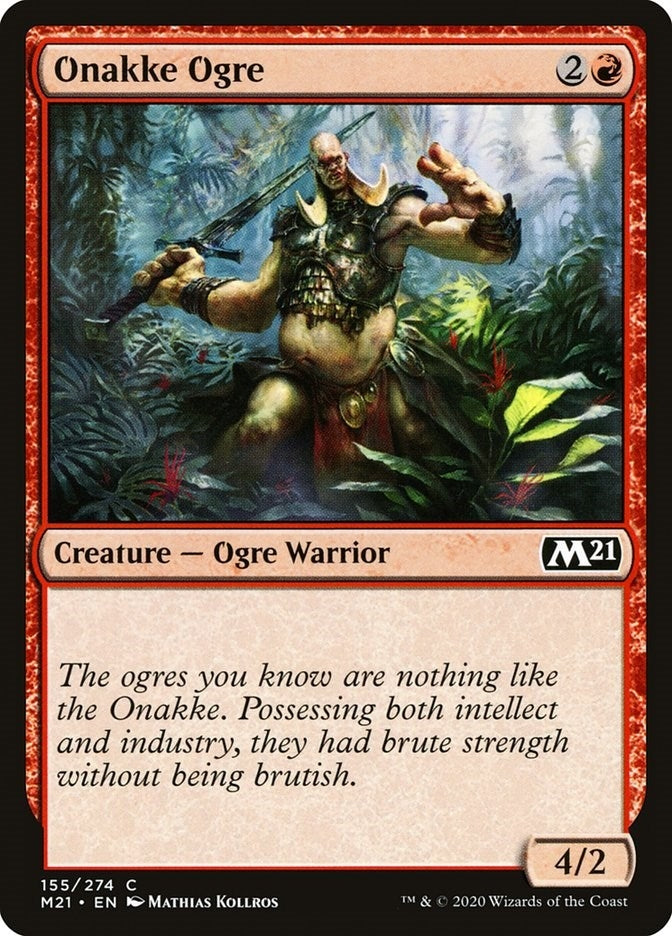 Image for Onakke Ogre (Core Set 2021) (155) - Magic: The Gathering