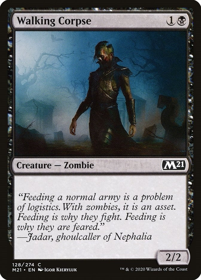 Image for Walking Corpse (Core Set 2021) (128) - Magic: The Gathering