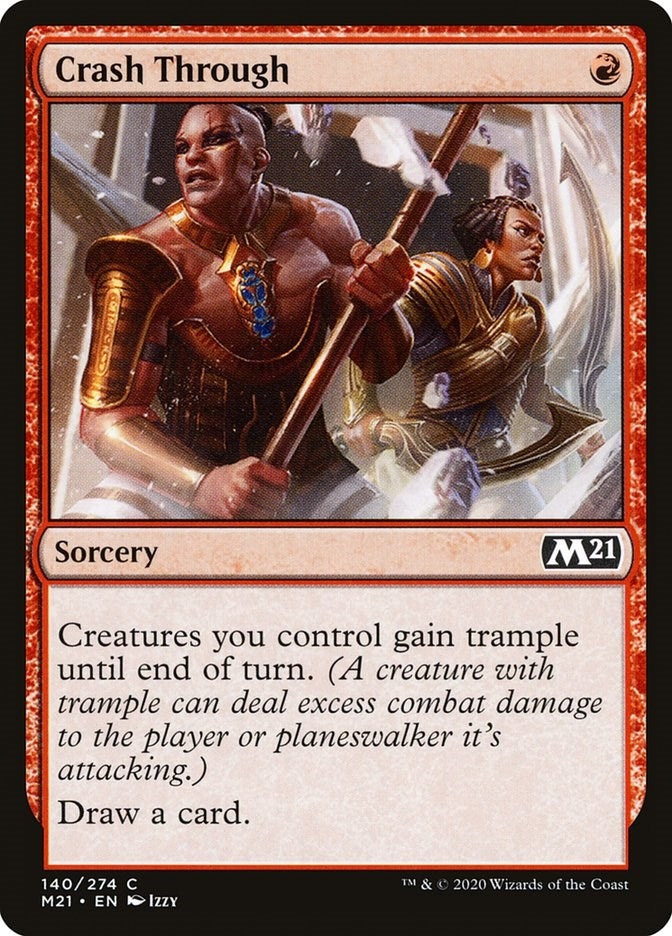 Image for Crash Through (Core Set 2021) (140) - Magic: The Gathering