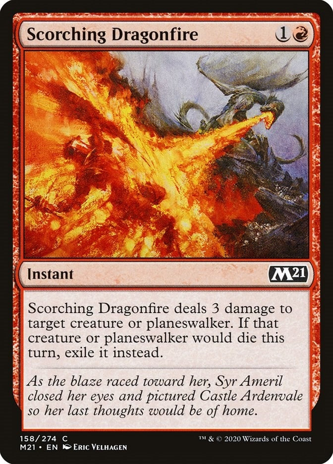 Image for Scorching Dragonfire (Core Set 2021) (158) - Magic: The Gathering