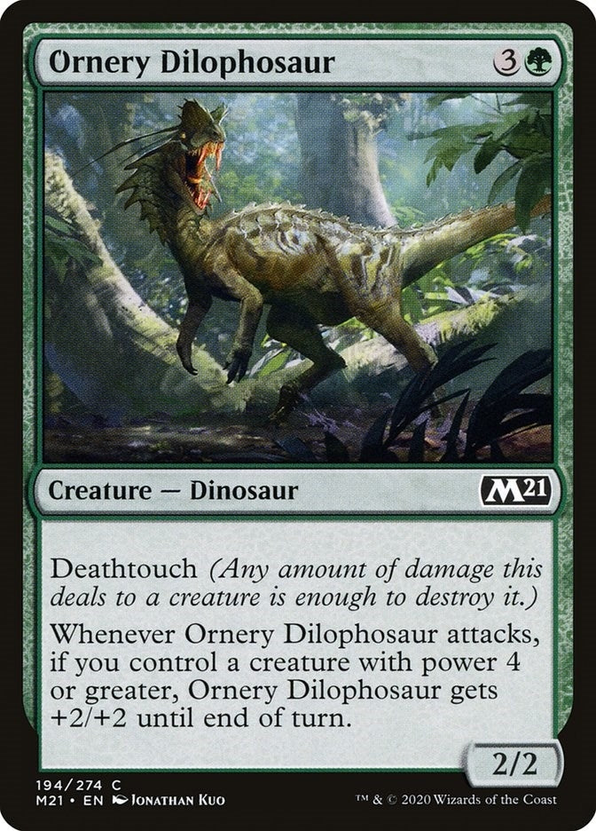 Image for Ornery Dilophosaur (Core Set 2021) (194) - Magic: The Gathering