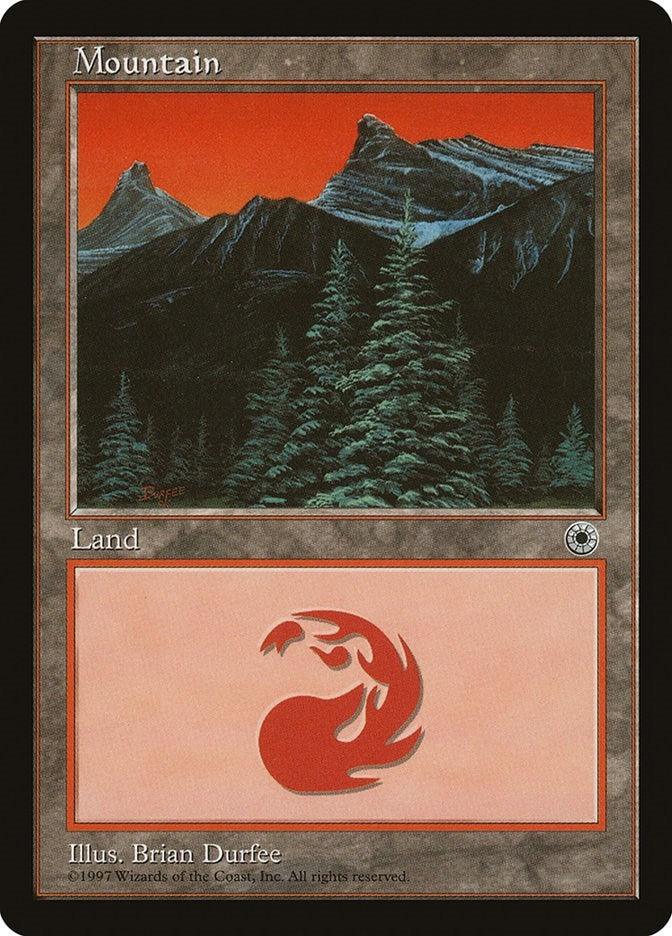 Image for Mountain (Trees Center) (Portal) - Magic: The Gathering