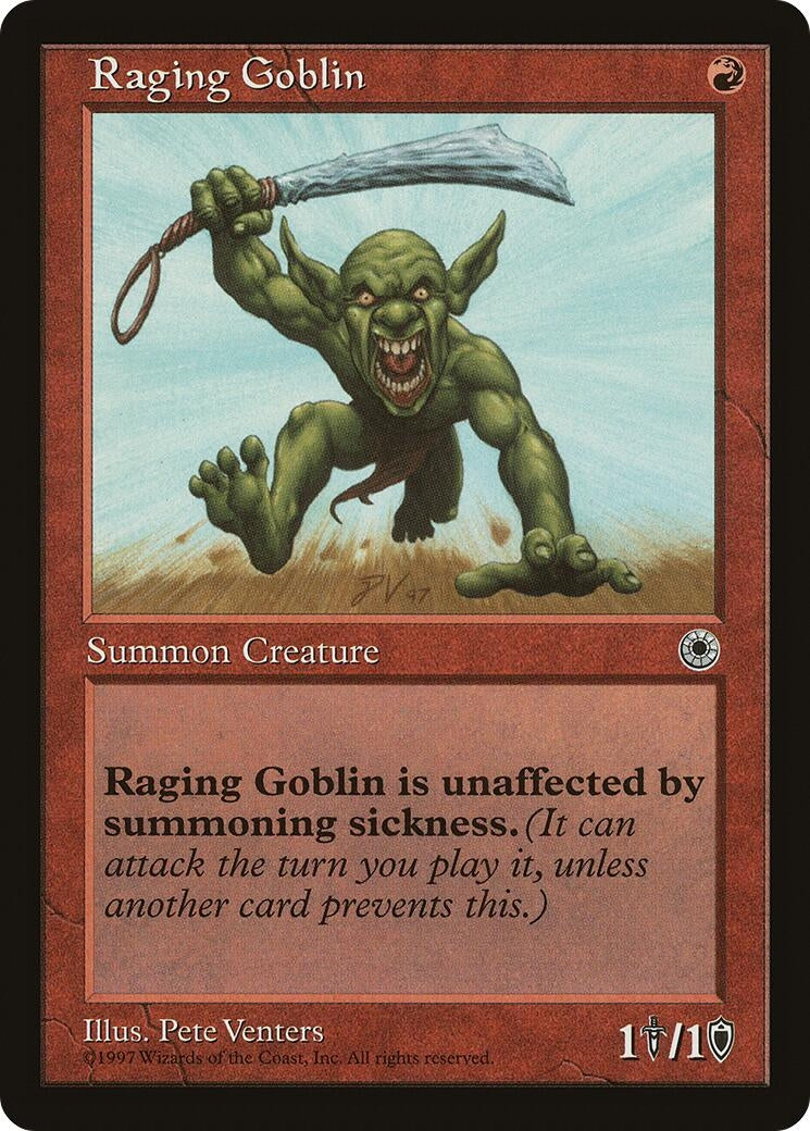 Image for Raging Goblin (Portal) - Magic: The Gathering