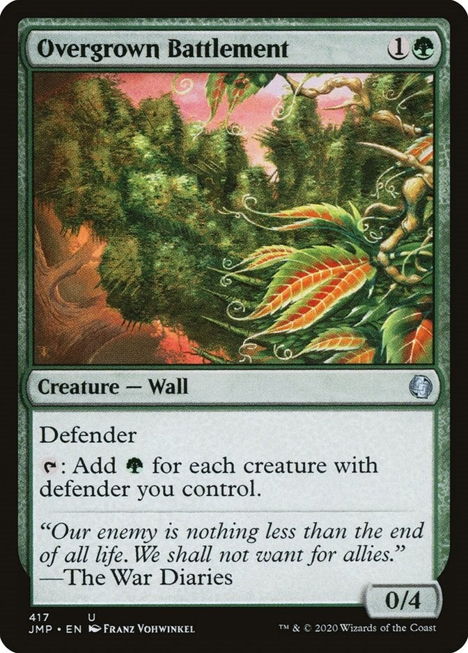 Image for Overgrown Battlement (Jumpstart) (417) - Magic: The Gathering
