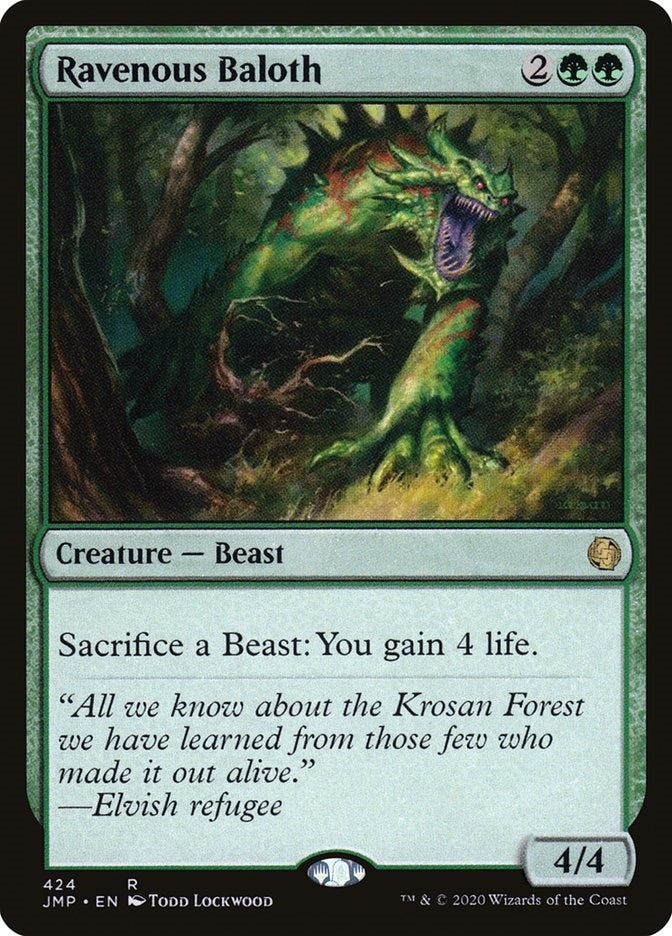 Image for Ravenous Baloth (Jumpstart) (424) - Magic: The Gathering