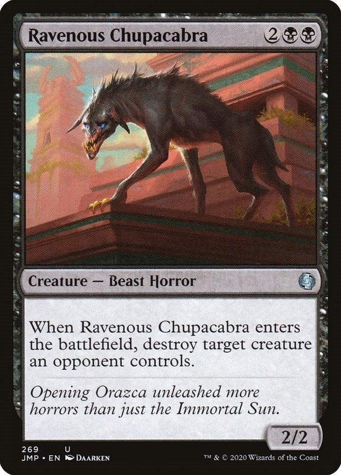 Image for Ravenous Chupacabra (Jumpstart) (269) - Magic: The Gathering