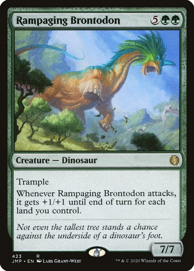 Image for Rampaging Brontodon (Jumpstart) (423) - Magic: The Gathering