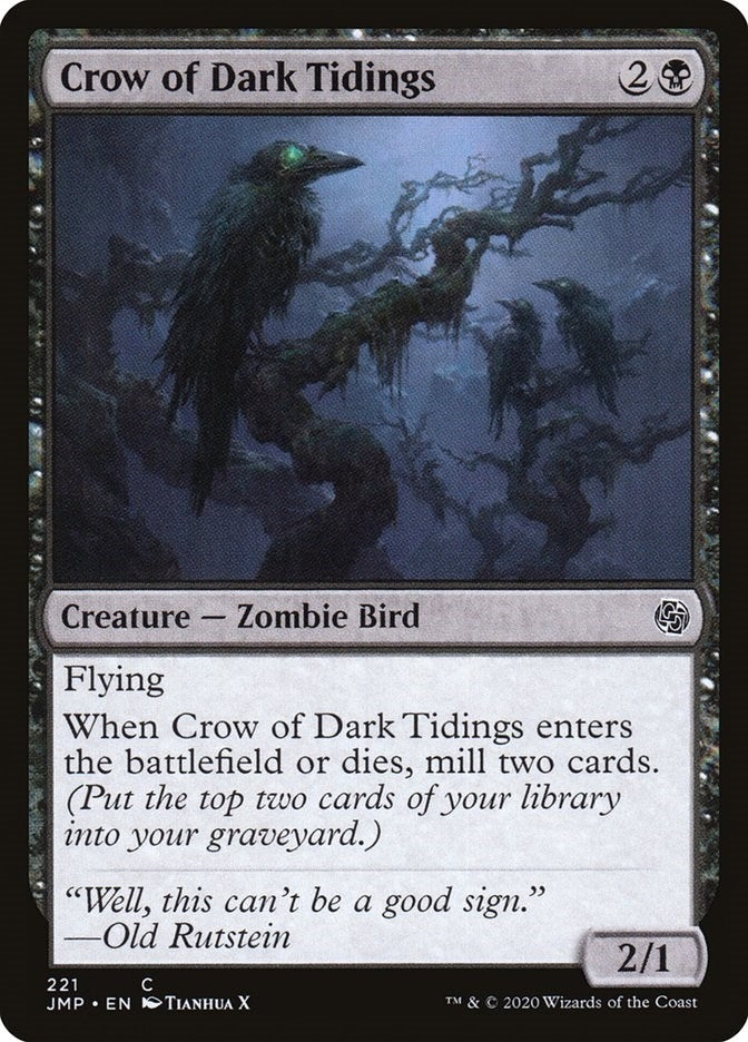 Image for Crow of Dark Tidings (Jumpstart) (221) - Magic: The Gathering