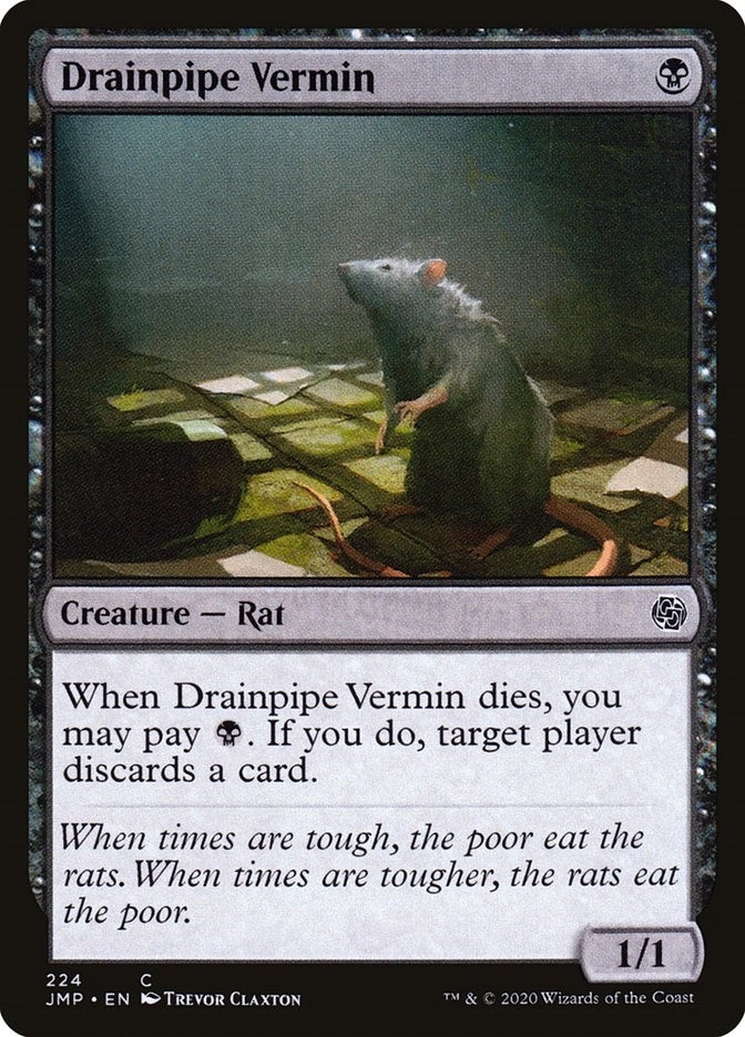 Image for Drainpipe Vermin (Jumpstart) (224) - Magic: The Gathering