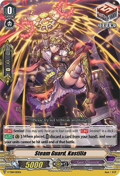Image for Steam Guard, Kastilia (V-TD10: Chronojet) (V-TD10/013EN) - Cardfight Vanguard