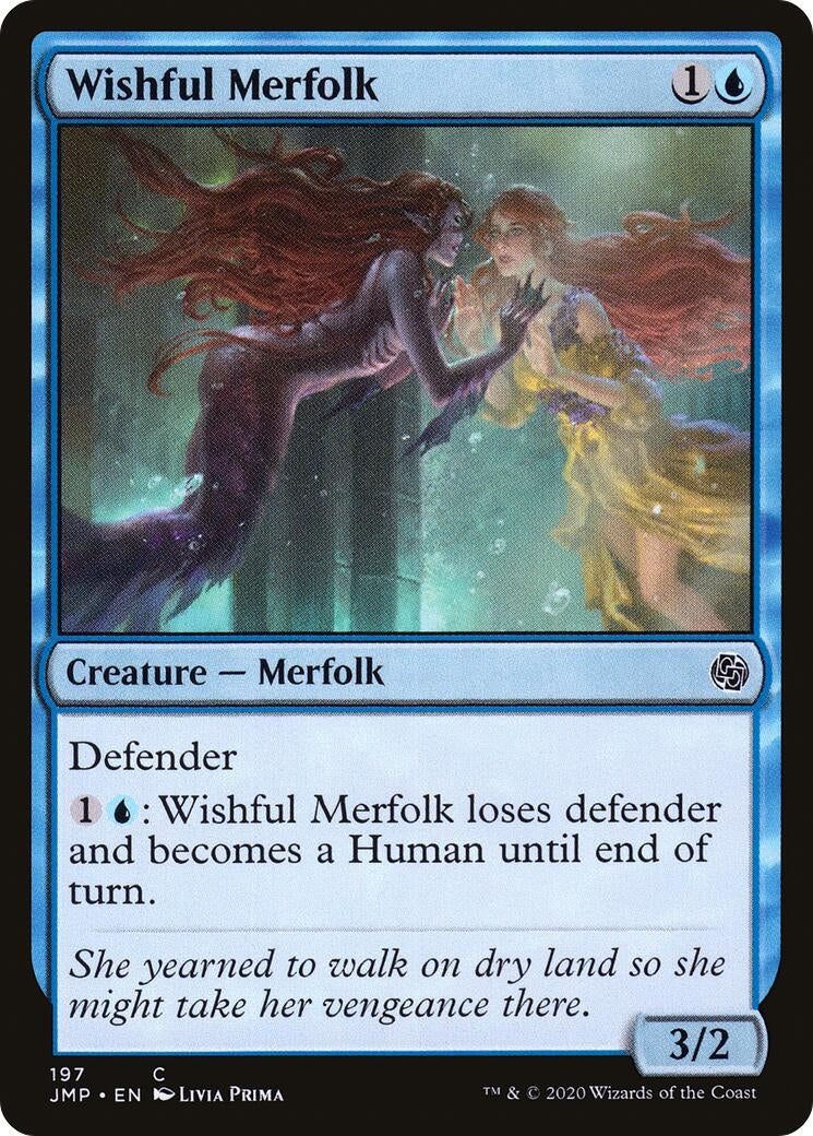 Image for Wishful Merfolk (Jumpstart) (197) - Magic: The Gathering