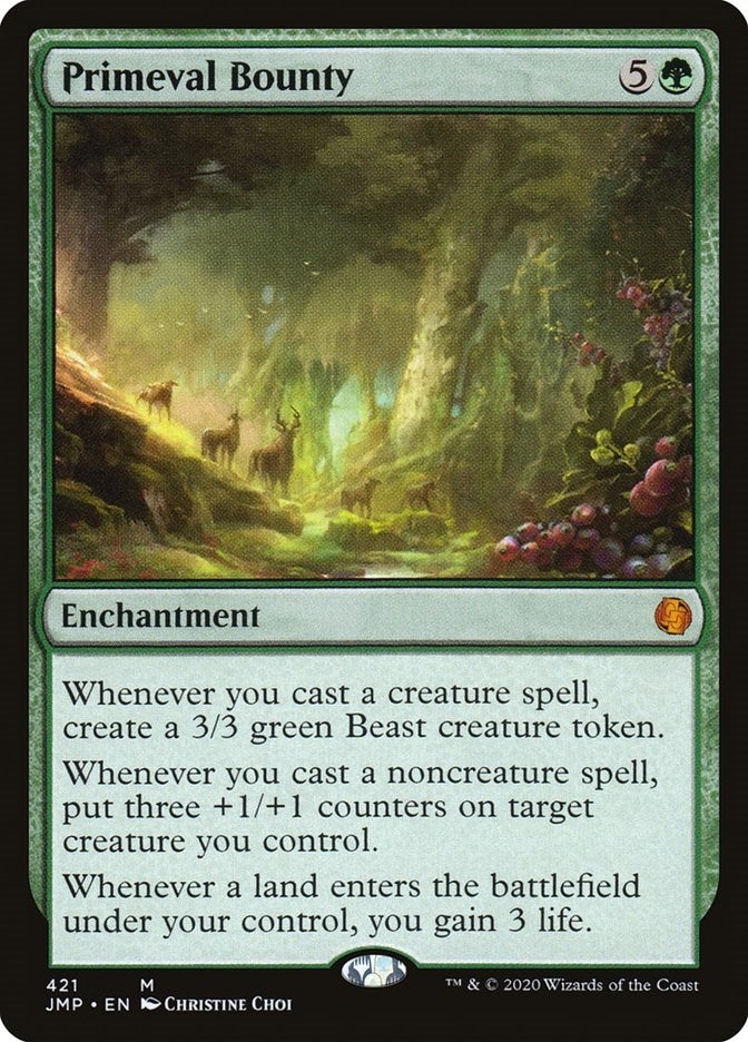 Image for Primeval Bounty (Jumpstart) (421) - Magic: The Gathering