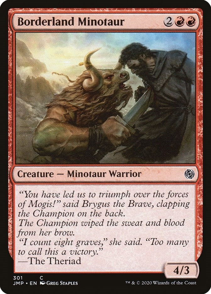 Image for Borderland Minotaur (Jumpstart) (301) - Magic: The Gathering