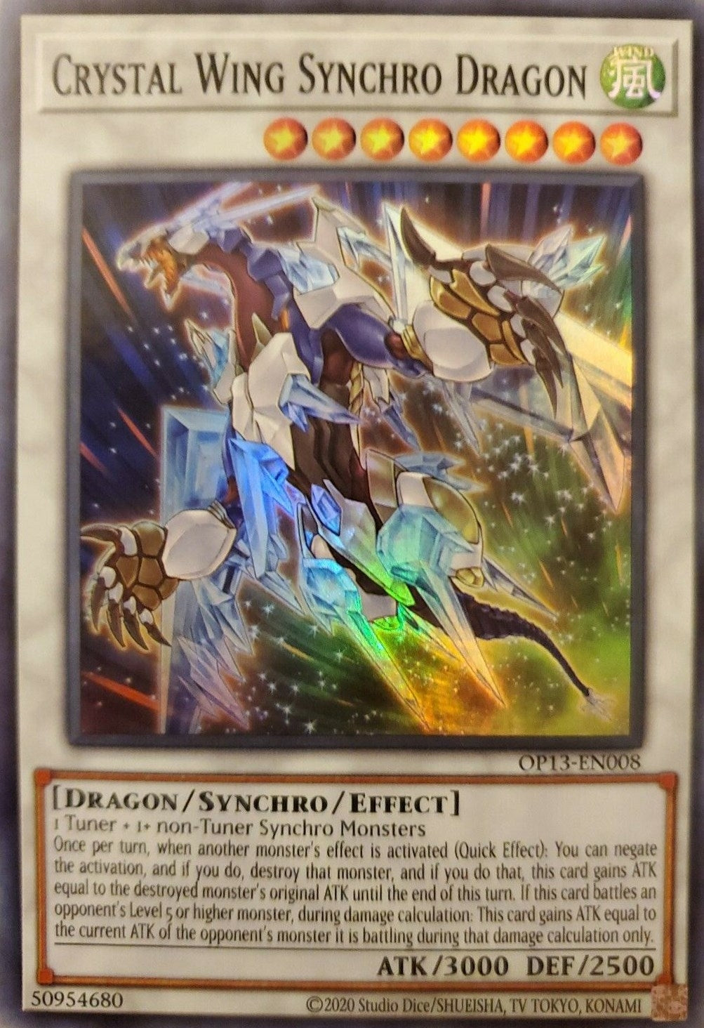 Image for Crystal Wing Synchro Dragon (OTS Tournament Pack 13) (OP13-EN008) - YuGiOh