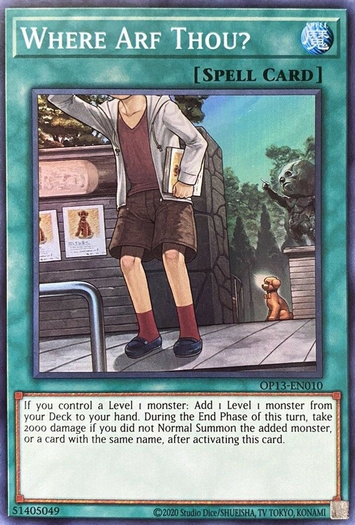 Image for Where Arf Thou? (OTS Tournament Pack 13) (OP13-EN010) - YuGiOh
