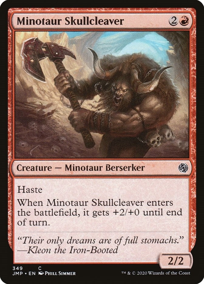 Image for Minotaur Skullcleaver (Jumpstart) (349) - Magic: The Gathering