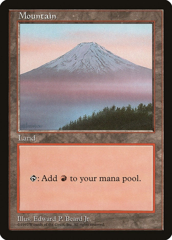 Image for Mountain - Clear Pack (Beard, Jr.) (APAC Lands) - Magic: The Gathering