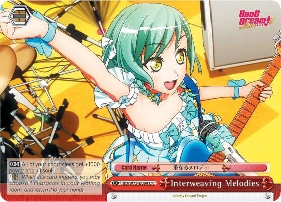 Image for Interweaving Melodies (BanG Dream! Vol.2) (BD/W73-E064 CR) - Weiss Schwarz
