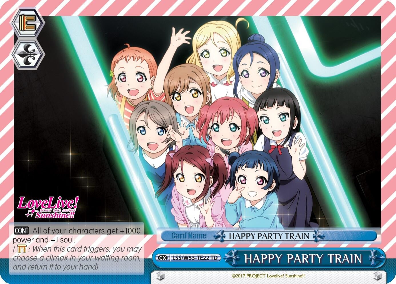 Image for HAPPY PARTY TRAIN (Love Live! Sunshine!! Extra Booster) (LSS/W53-TE22 TD) - Weiss Schwarz