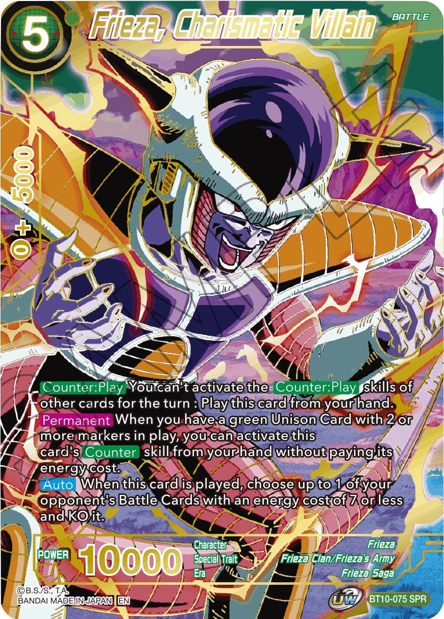 Image for Frieza, Charismatic Villain (SPR) (Rise of the Unison Warrior) (BT10-075) - Dragon Ball Super: Masters