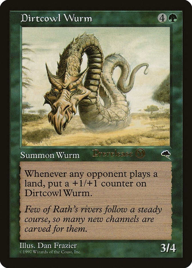 Image for Dirtcowl Wurm (Prerelease Cards) (1) - Magic: The Gathering