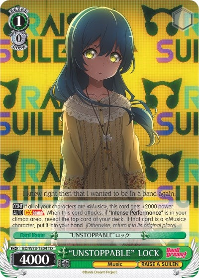 Image for "UNSTOPPABLE" LOCK (BanG Dream! Vol.2) (BD/W73-TE04 TD) - Weiss Schwarz