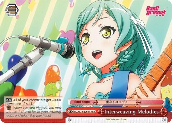 Image for Interweaving Melodies (RRR) (BanG Dream! Vol.2) (BD/W73-E064R) - Weiss Schwarz