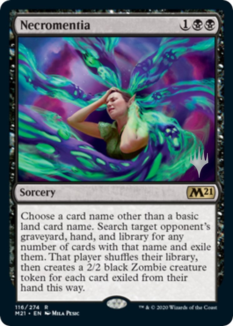 Image for Necromentia (Promo Pack: Core Set 2021) (116) - Magic: The Gathering