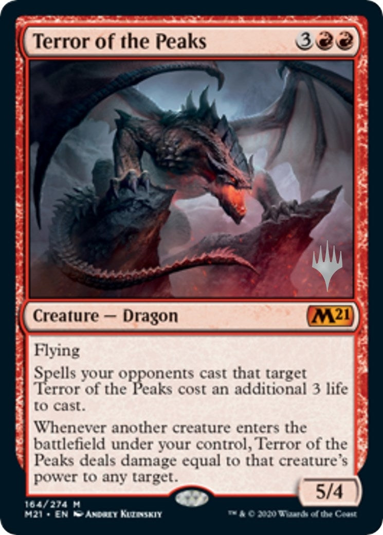 Image for Terror of the Peaks (Promo Pack: Core Set 2021) (164) - Magic: The Gathering