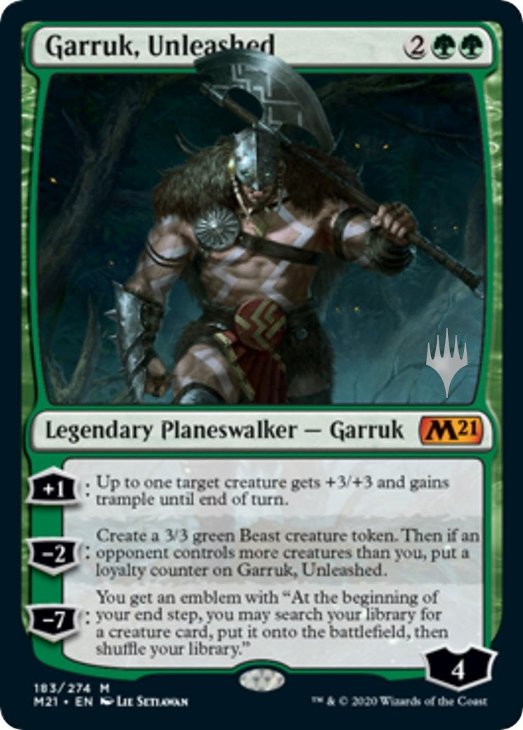 Image for Garruk, Unleashed (Promo Pack: Core Set 2021) (183) - Magic: The Gathering