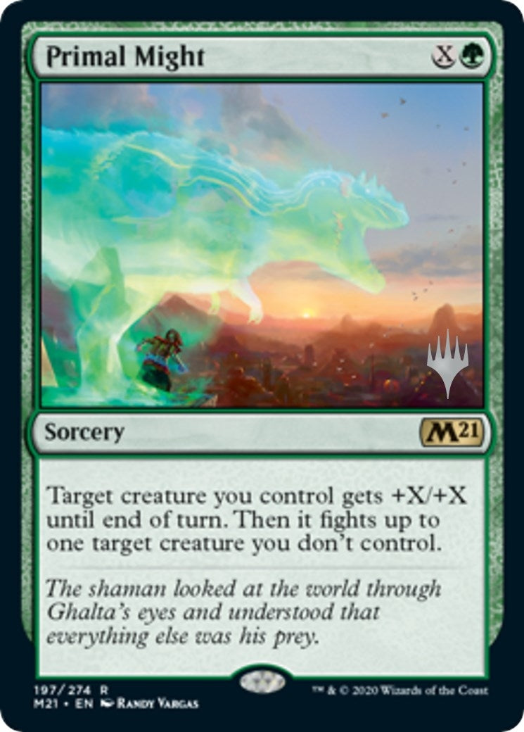 Image for Primal Might (Promo Pack: Core Set 2021) (197) - Magic: The Gathering